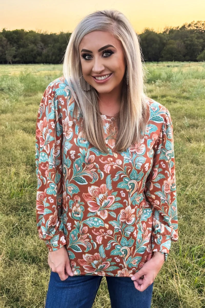 WILD PAISLEY TOP