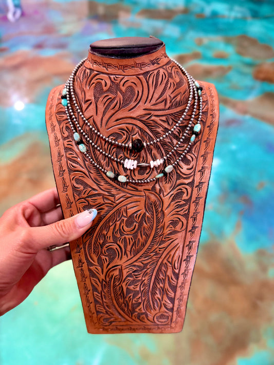 jaci Set – Black Onyx, White Buffalo & Turquoise Trio