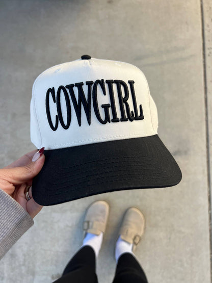 Cowgirl Embroidered Trucker Hat 