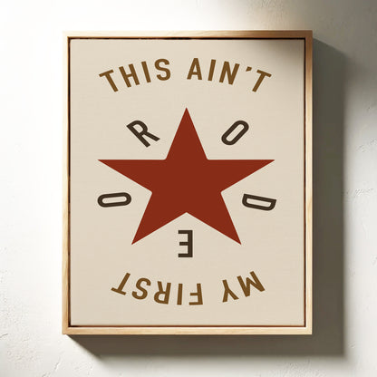 Rodeo Star Western Quote Print
