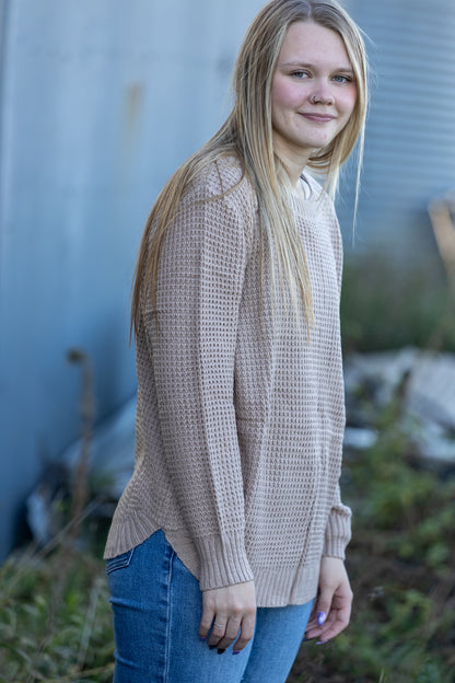 STERLING STAPLE SWEATER - CAMEL