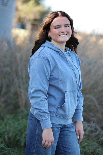 DENIM DARLING HOODIE