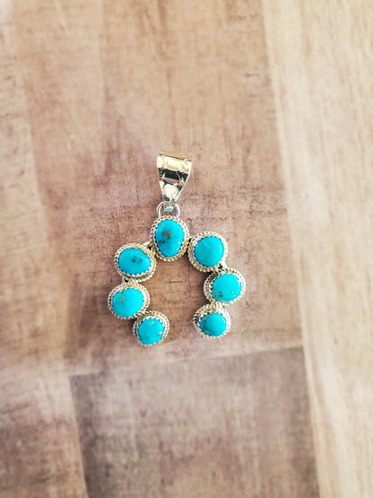 RITA DAWES TURQUOISE NAJA PENDANT