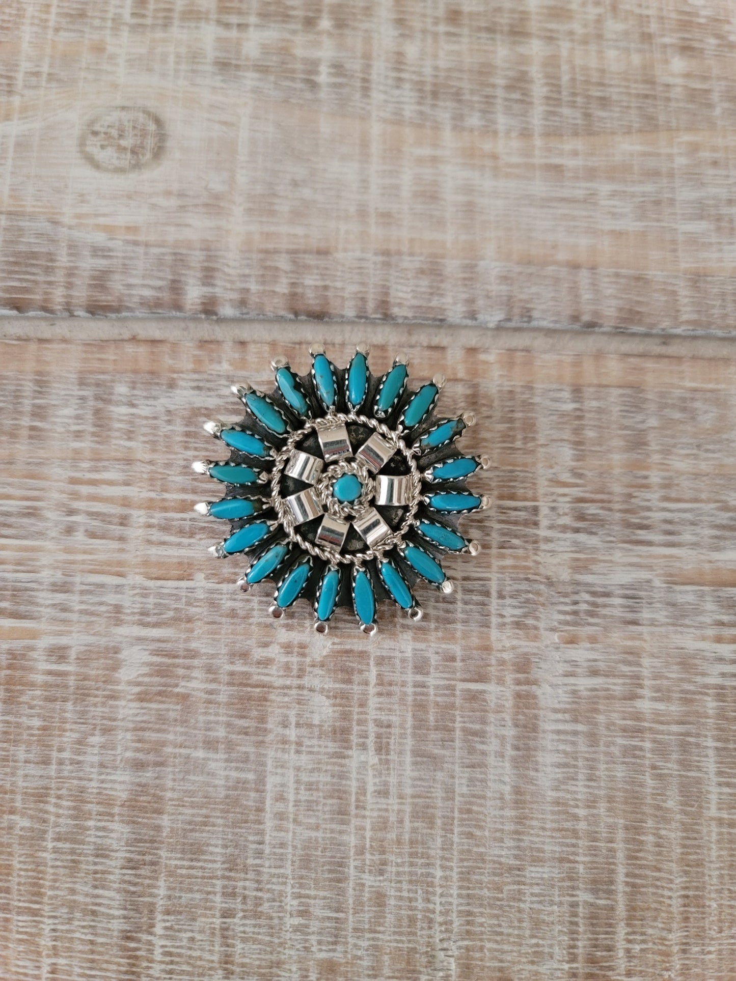 ROSEMARY TOM NEZ TURQUOISE HAT PIN