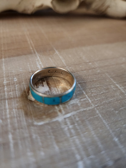 CLARESSA KYLESTEWA TURQUOISE ETERNITY BAND