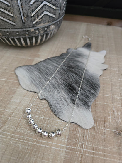 VALARIE JOHNSON STERLING SILVER NAVAJO PEARL NECKLACE
