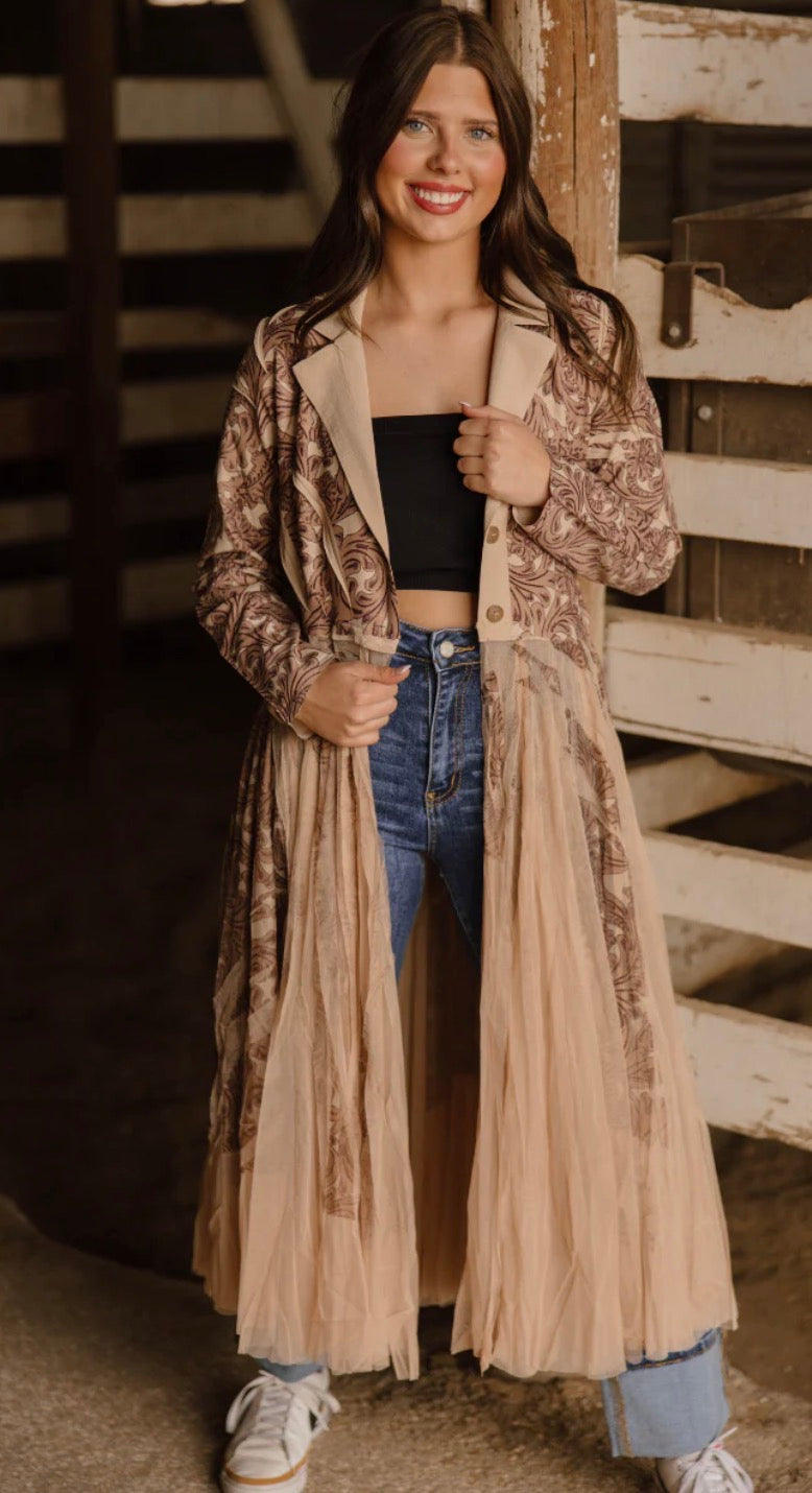 THE TOOLED LORETTA DUSTER