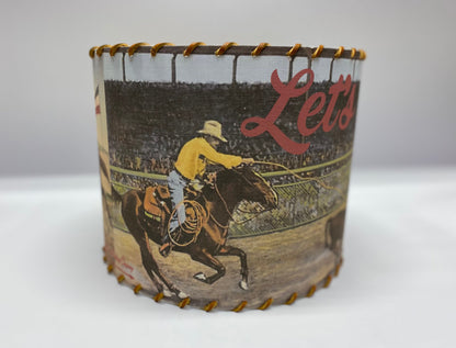 Let’s Rope Calf Roper Lampshade Small 8 inch