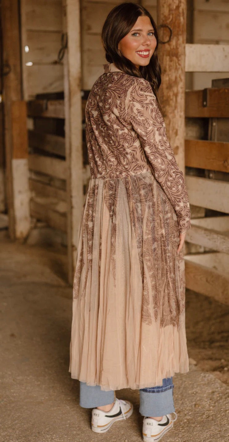 THE TOOLED LORETTA DUSTER