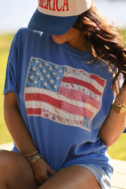 Quilted Flag Tee