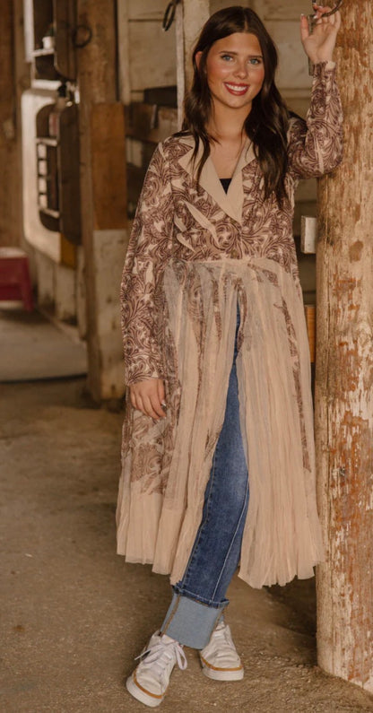 THE TOOLED LORETTA DUSTER