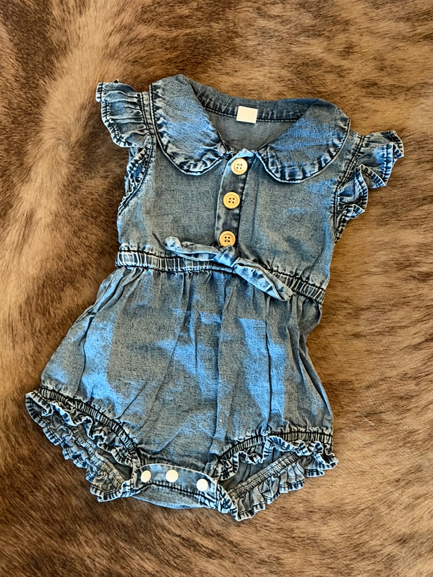 Denim Romper