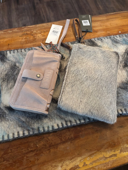 White & Brown Hairon Small Bag