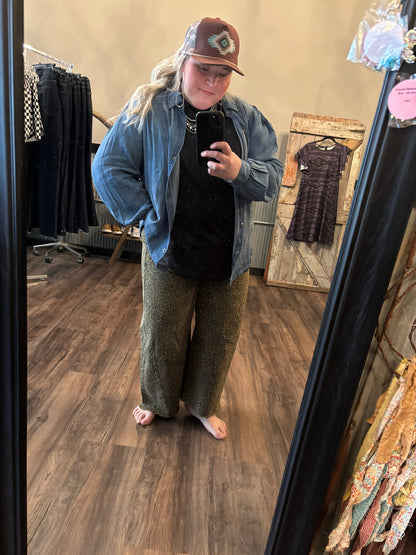Blakeley Cheetah Barrel Jeans