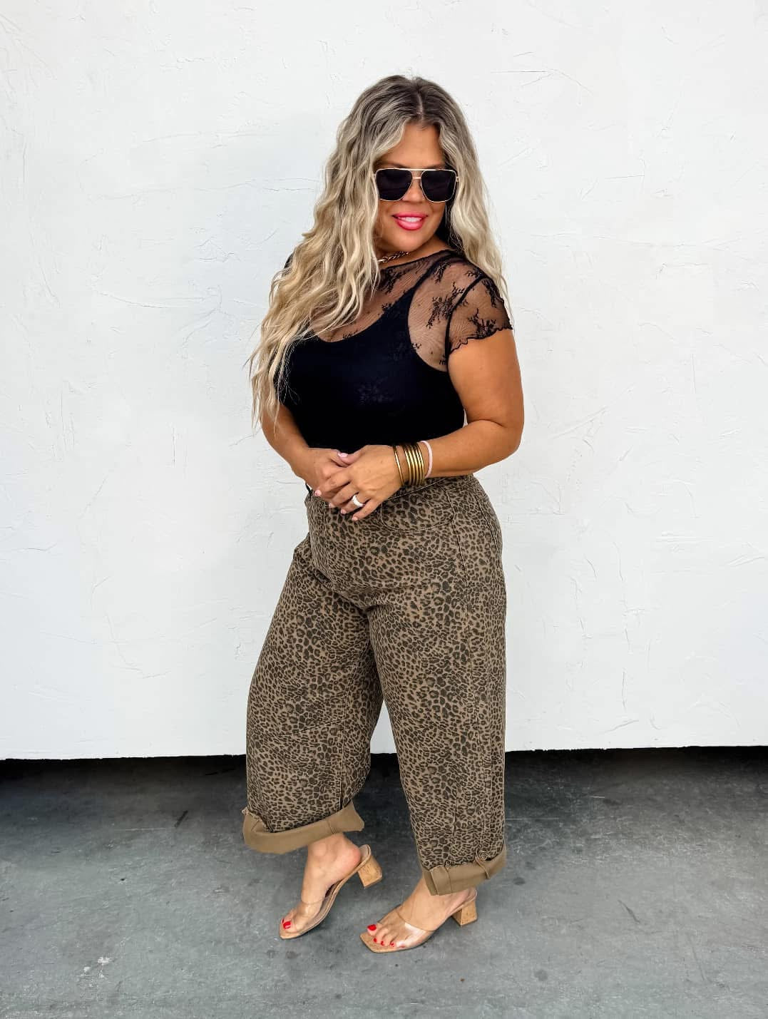 Blakeley Cheetah Barrel Jeans