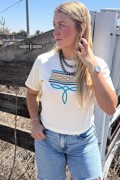 DS Bonfire Boot Stitch Boxy Tee