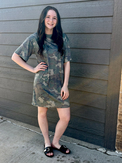 CAMO KREEK T-SHIRT DRESS