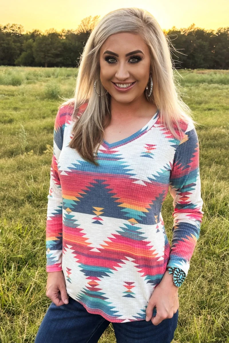 SANTA FE AZTEC TOP