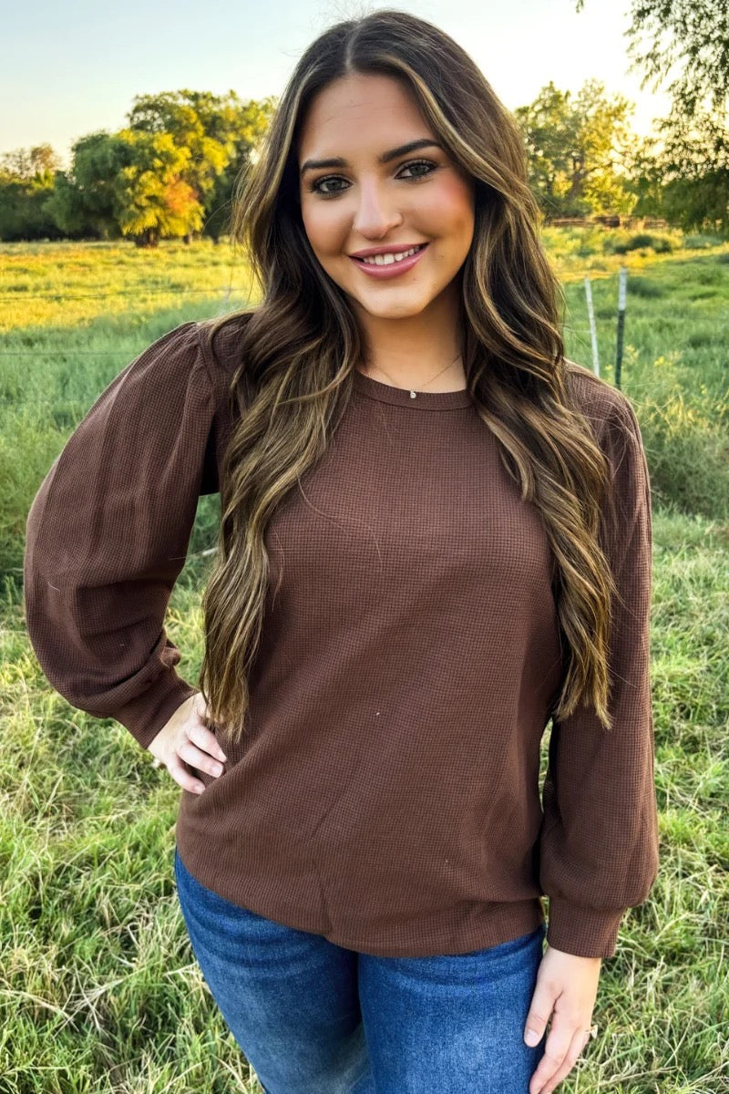 PRAIRIE CLASSIC TOP - BROWN