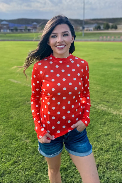 KICKOFF SEASON ORANGE MESH TOP