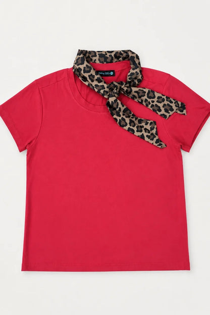 SPOTTED WILD LATIGO TIE TOP