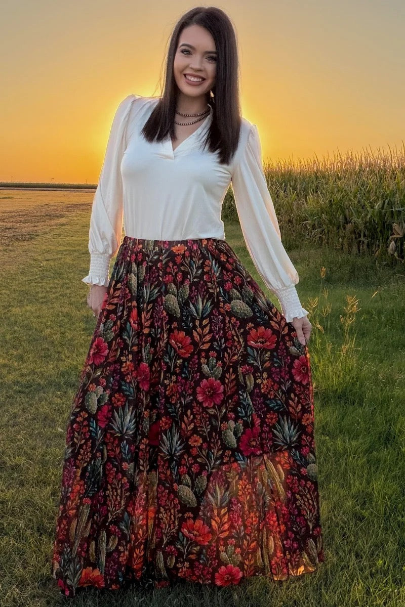 RODEO GARDEN MAXI SKIRT