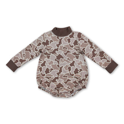Long sleeves camo baby kids fall romper