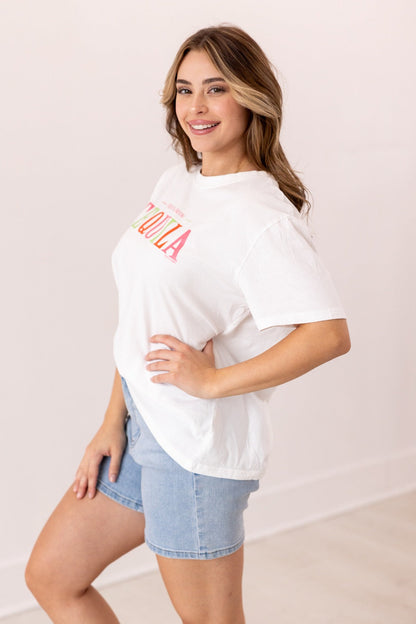 Tequila On White True Fit Tee