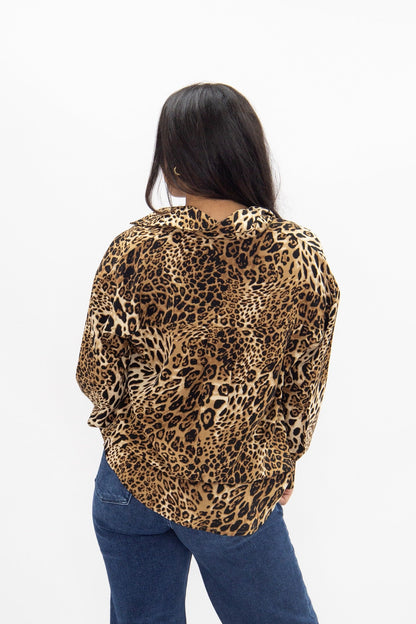 Kathryn Button-Up, Leopard