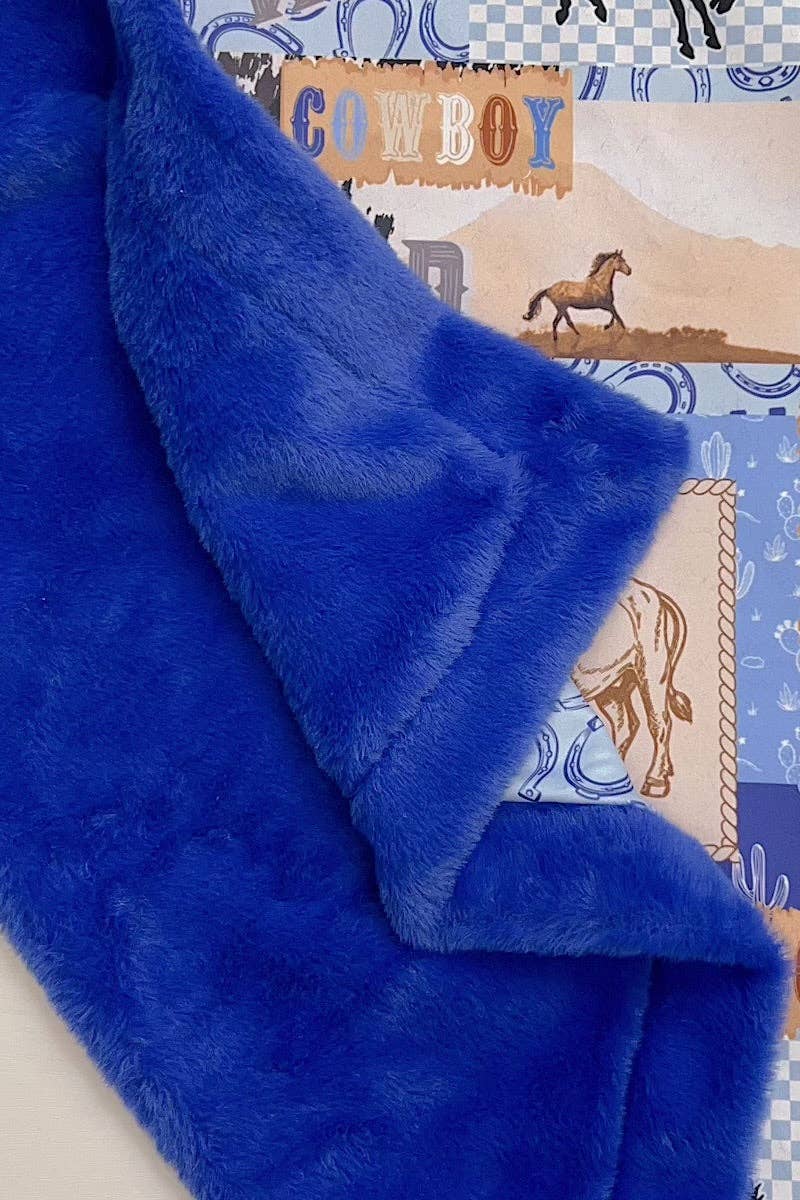 32" x 32" Wild West Baby Blanket
