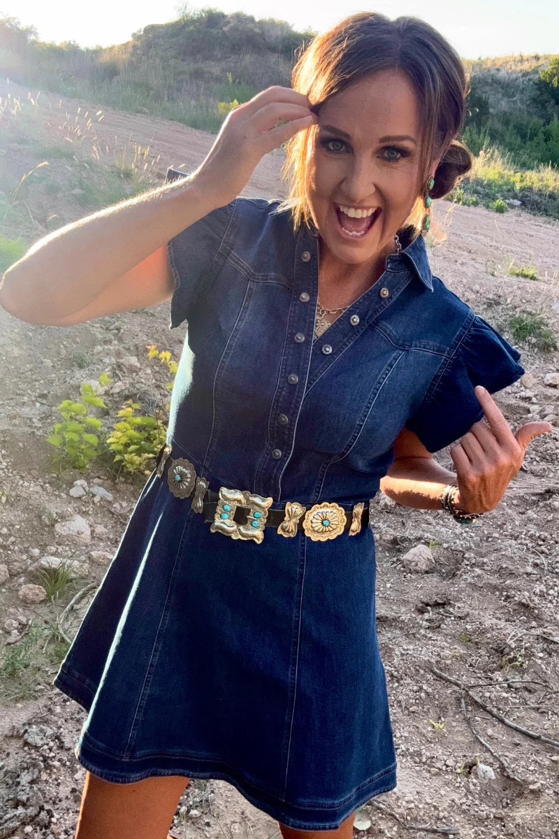 DENIM DARLING DRESS