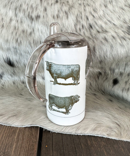 Vintage Cow Sippy Cup