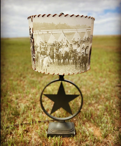 101 Ranch Cowboys and Cowgirls Lampshade Small 8 inch