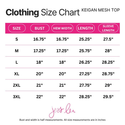 Keigan Mesh Top- Black/White Stripes
