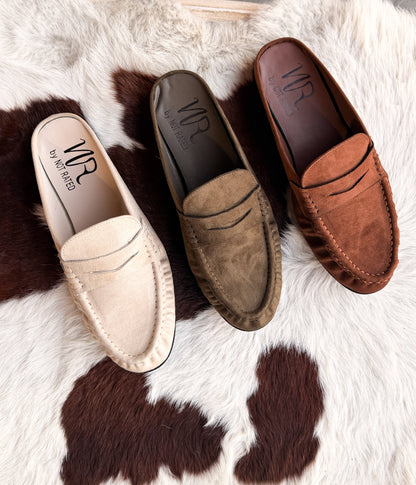 Margot Slide Loafer in Chocolate