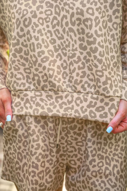 Luna Luxe Pullover Set- Bella Leopard