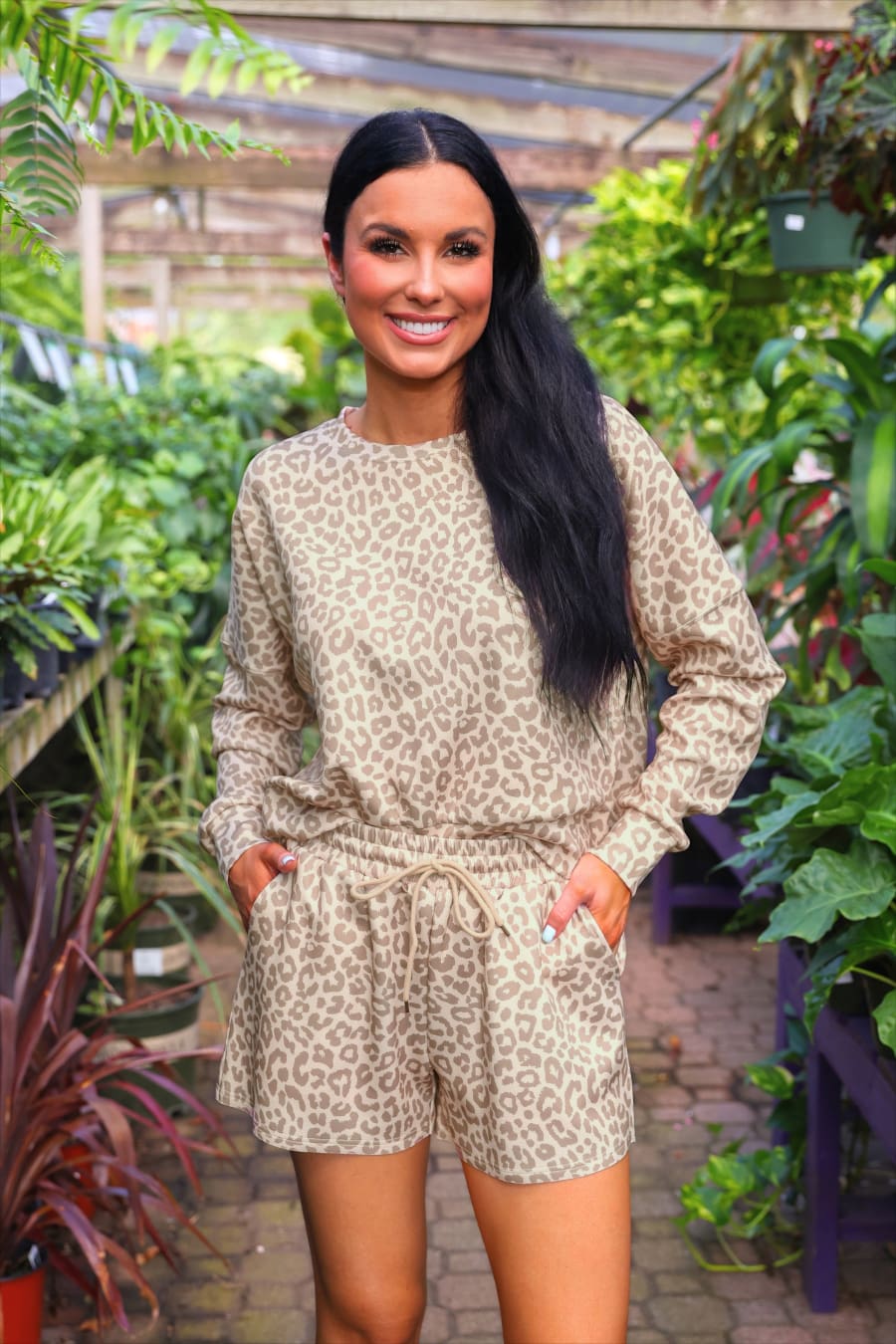 Luna Luxe Pullover Set- Bella Leopard