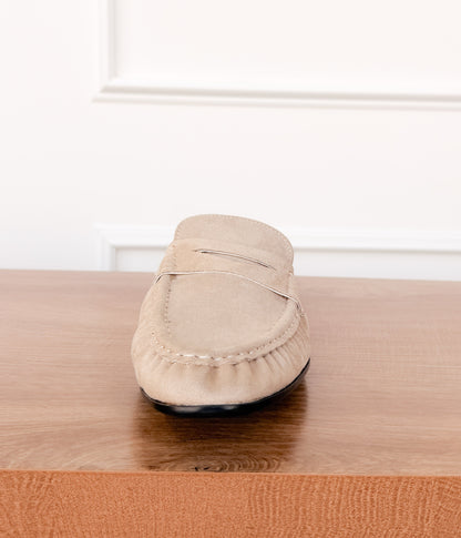 Margot Slide Loafer in Cream