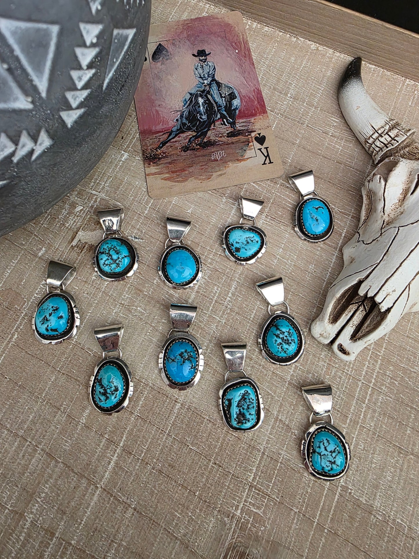 MICHAEL McCRAY TURQUOISE PENDANT
