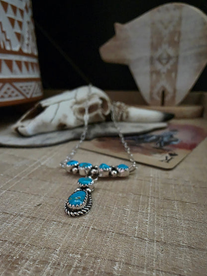 RITA DAWES SLEEPING BEAUTY TURQUOISE STONE NECKLACE