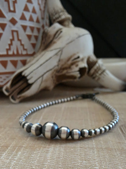 STERLING SILVER MULTI NAVAJO PEARL BRACELET