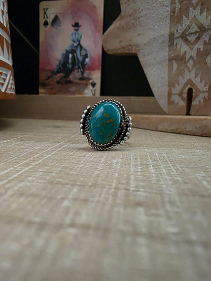 DAVID MORRIS SONORAN GOLD TURQUOISE RING