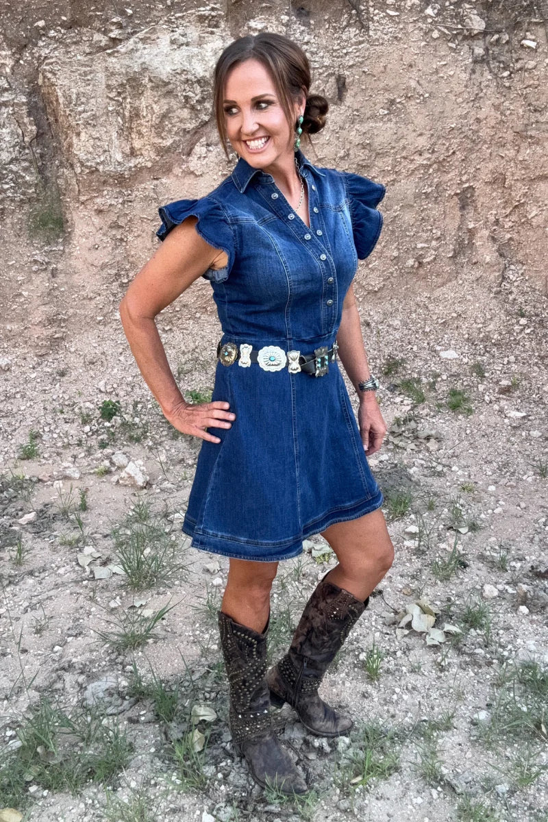 DENIM DARLING DRESS