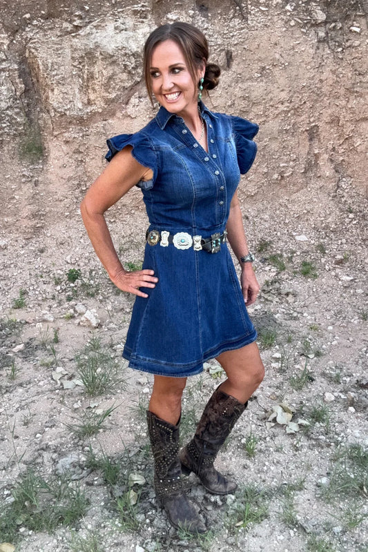 DENIM DARLING DRESS